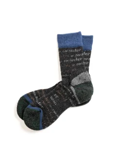 WOOL SOCK CHARCOAL | and wander Shop