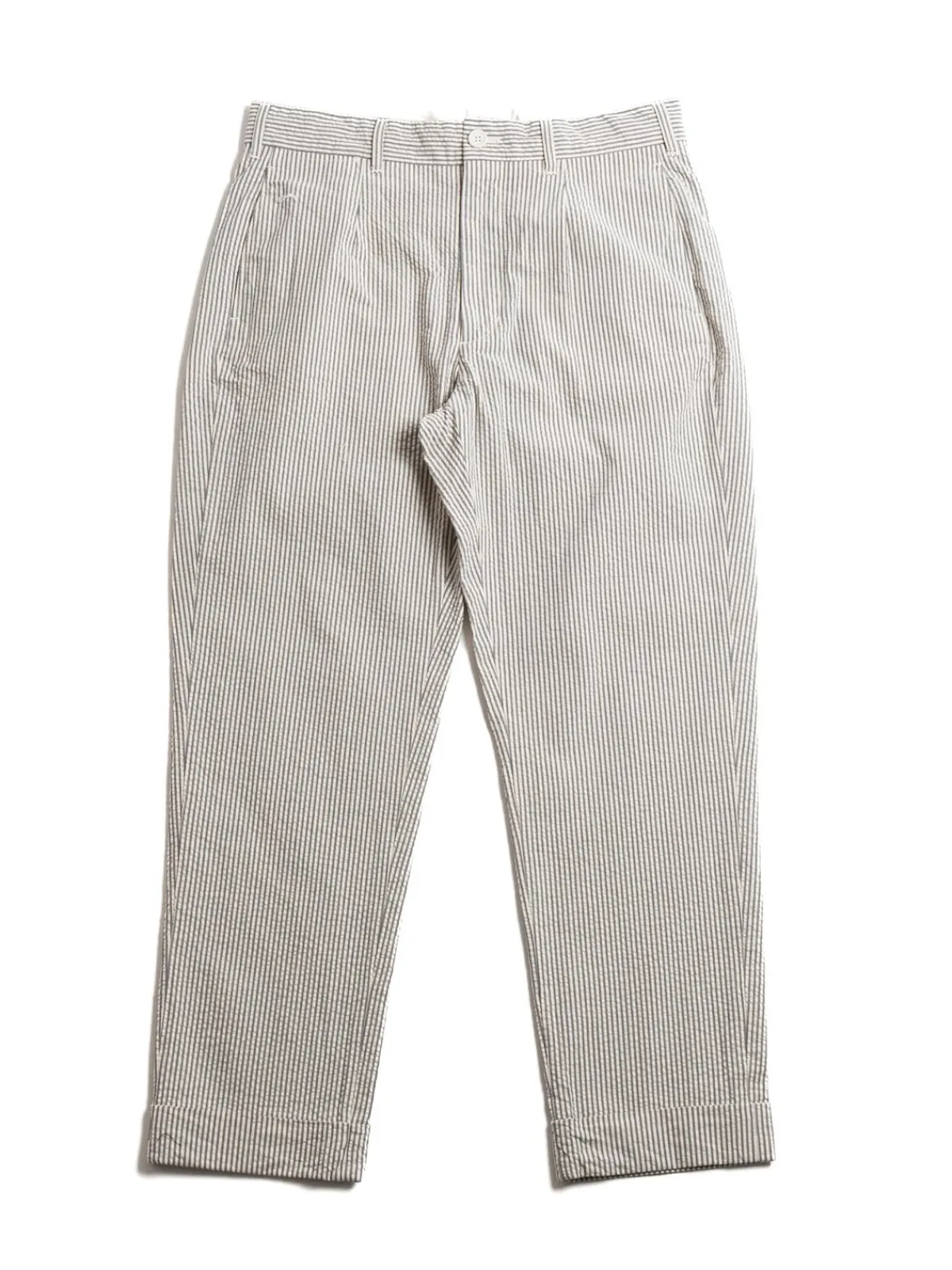 ANDOVER PANT NAVY/NATURAL COTTON SEERSUCKER | Engineered Garments Discount
