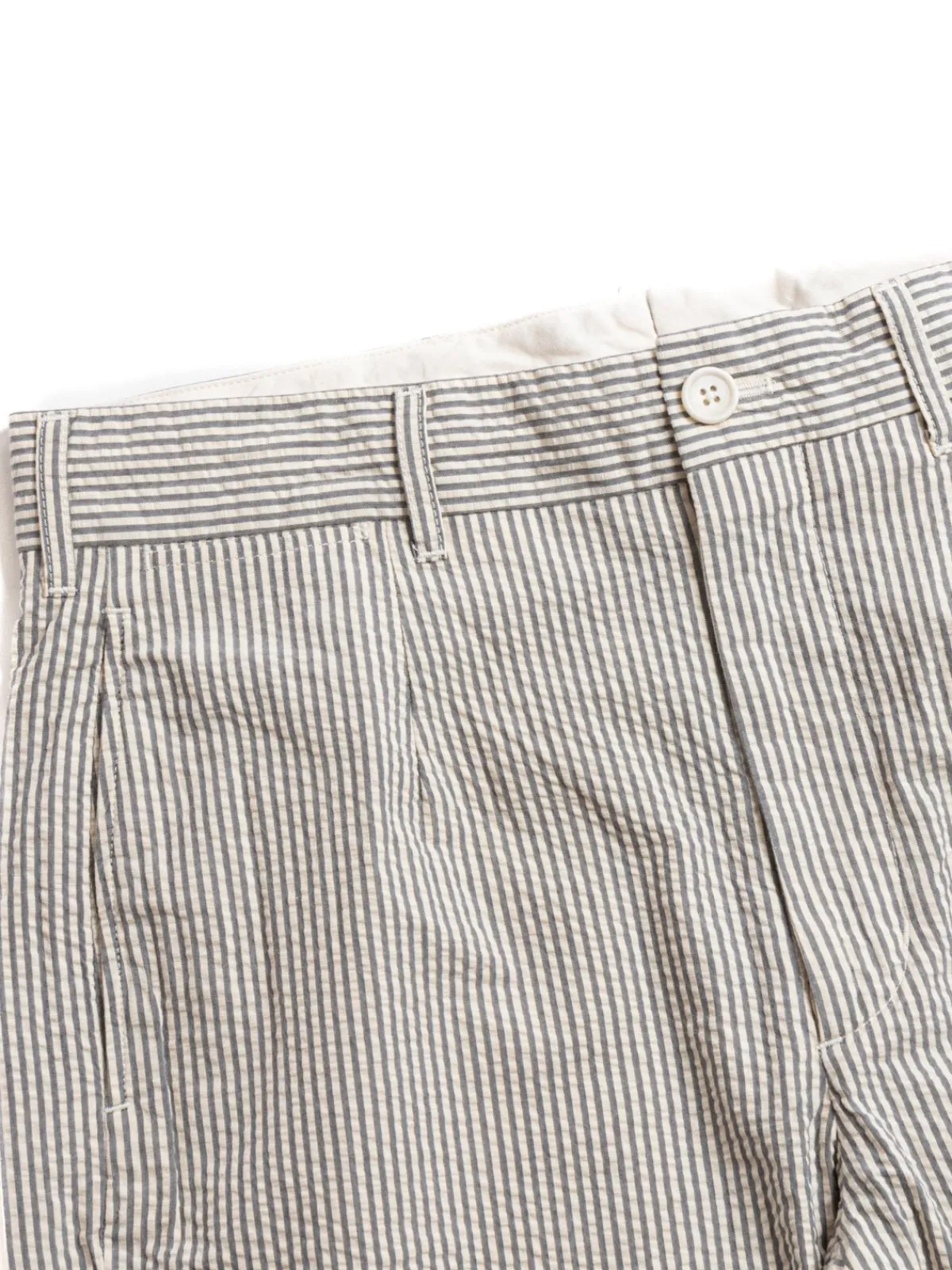 ANDOVER PANT NAVY/NATURAL COTTON SEERSUCKER | Engineered Garments Discount