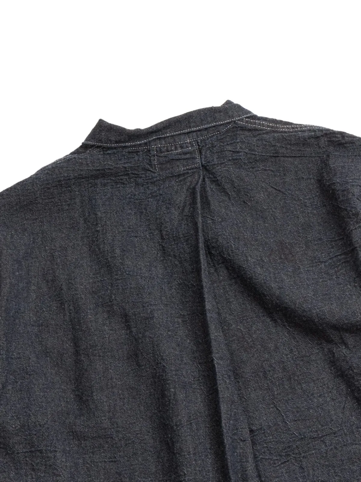 ARGYLE CHEST POCKET SHIRT INDIGO CHAMBRAY COTTON TOTE CLOTH RINSED | Tender Co Hot