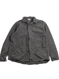 ARGYLE HAND POCKET SHIRT NDIGO COTTON COVERT SADDENED WATTLE DYED | Tender Co Outlet