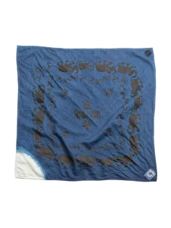 BANDANA COTTON CURTAIN LINING BANDANA PRINT ACHILLES&rsquo; HEEL INDIGO DYED | Tender Co New