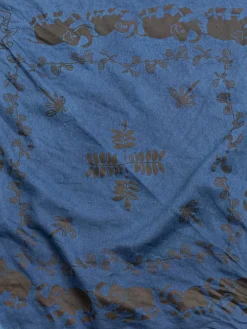 BANDANA COTTON CURTAIN LINING BANDANA PRINT ACHILLES’ HEEL INDIGO DYED | Tender Co New
