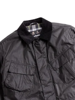 BARBOUR 4 PKT UTILITY BLACK | BARBOUR HERITAGE + Best