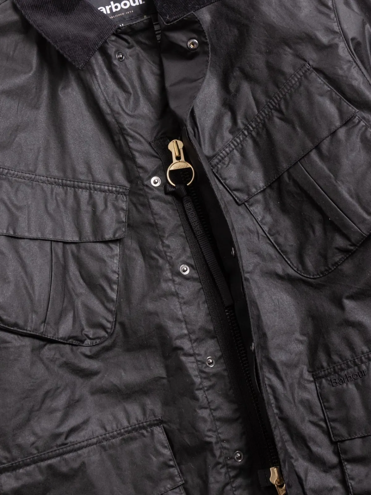 BARBOUR 4 PKT UTILITY BLACK | BARBOUR HERITAGE + Best