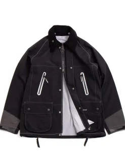 BARBOUR X AND WANDER 3L JACKET BLACK | BARBOUR HERITAGE + Sale