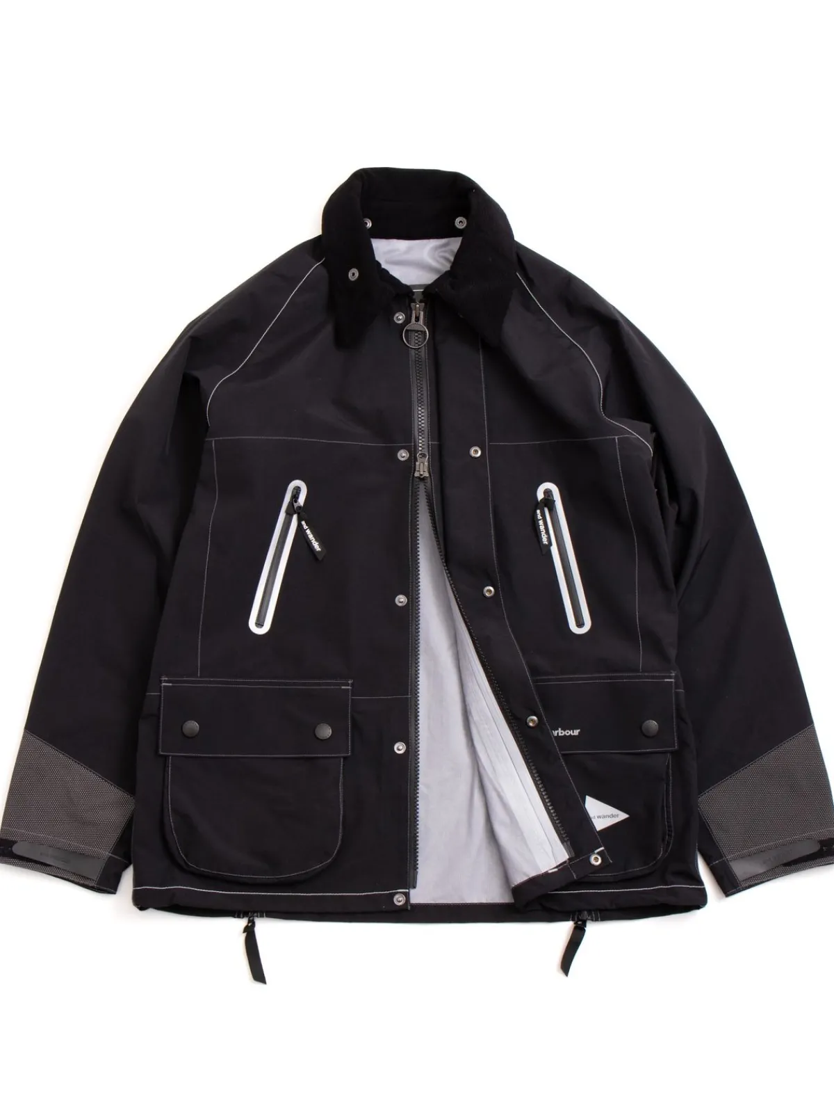 BARBOUR X AND WANDER 3L JACKET BLACK | BARBOUR HERITAGE + Sale