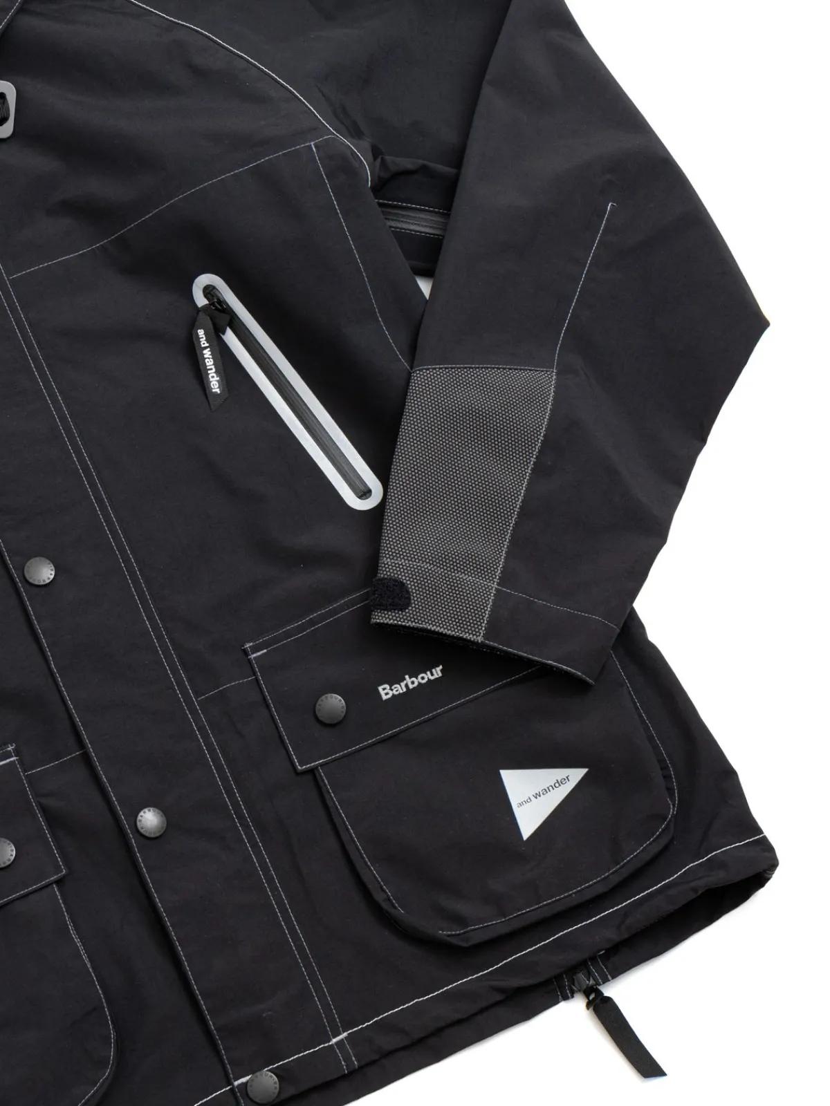 BARBOUR X AND WANDER 3L JACKET BLACK | BARBOUR HERITAGE + Sale