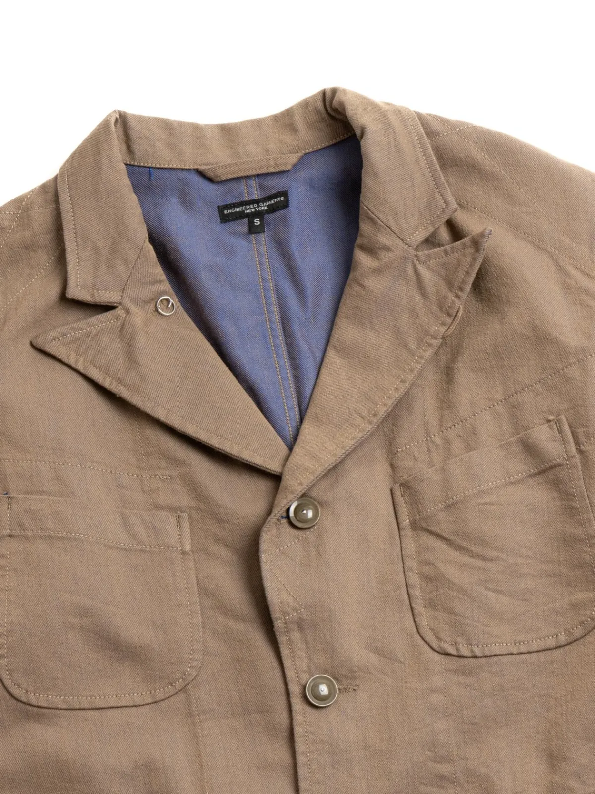 BEDFORD JACKET KHAKI/BLUE PC IRIDESCENT HEAVY TWILL | Engineered Garments Cheap