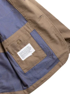 BEDFORD JACKET KHAKI/BLUE PC IRIDESCENT HEAVY TWILL | Engineered Garments Cheap