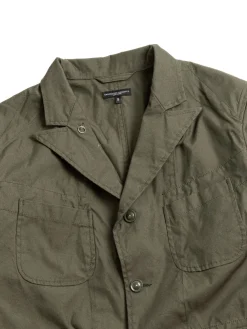 BEDFORD JACKET OLIVE CP WEATHER POPLIN | Engineered Garments Sale