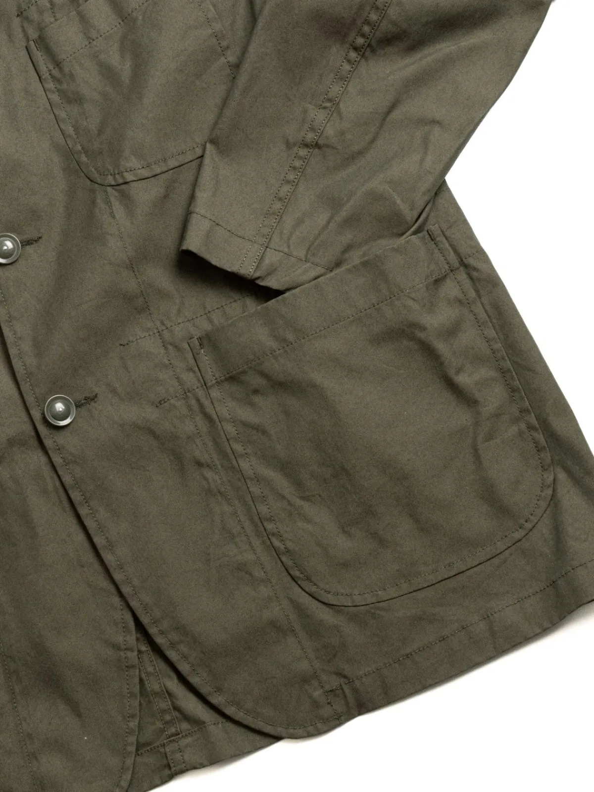 BEDFORD JACKET OLIVE CP WEATHER POPLIN | Engineered Garments Sale