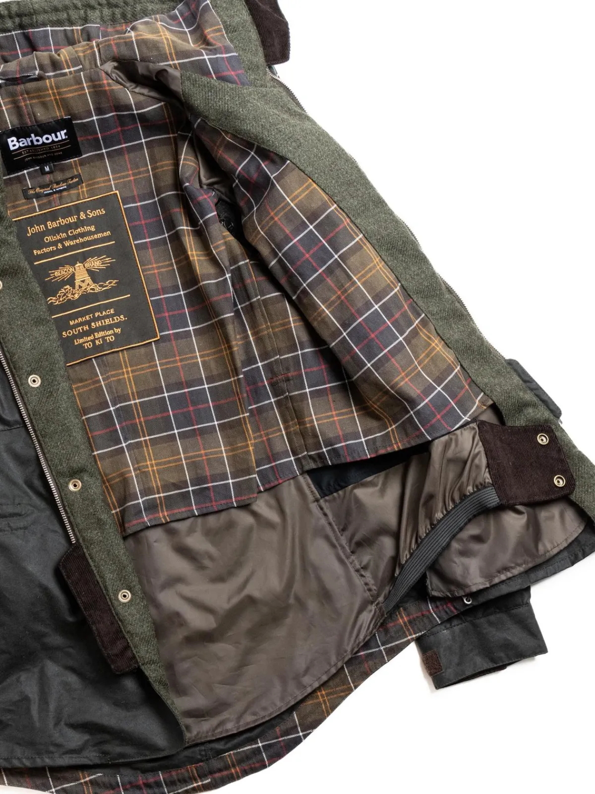 BICYCLE WAX JACKET SAGE | BARBOUR X TO KI TO Discount