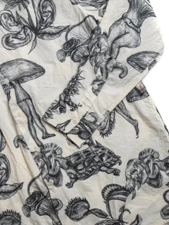 BIG RACCOURCIE SHIRT – CAN CAN PRINT BLACK | CASEY CASEY Flash Sale