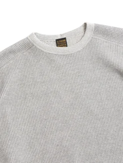 BIG WAFFLE CREW TOP GREY | *A Vontade Clearance