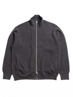 BIG WAFFLE DRIVERS ZIP CARDIGAN INK | *A Vontade Outlet