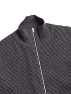 BIG WAFFLE DRIVERS ZIP CARDIGAN INK | *A Vontade Outlet