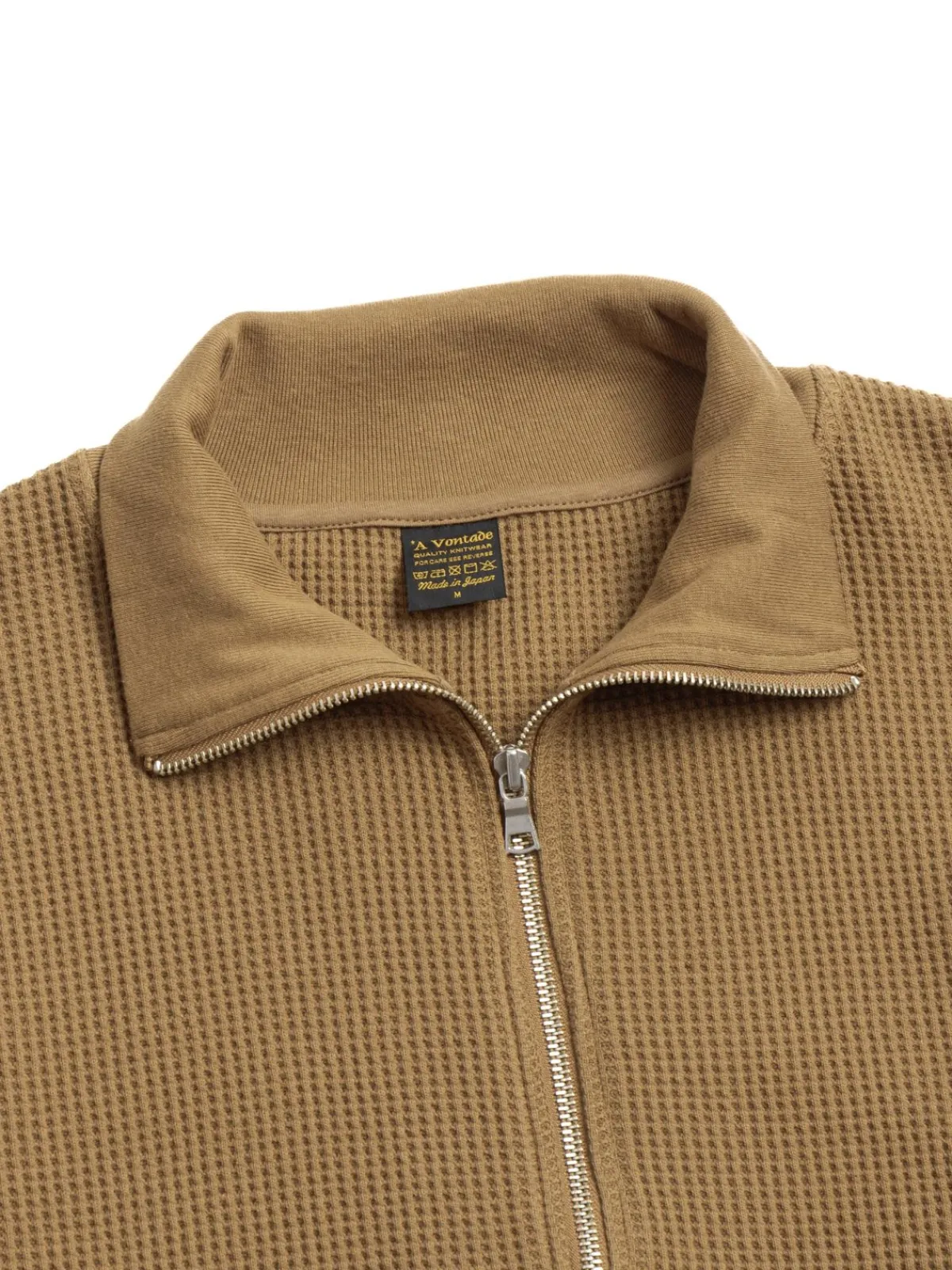 BIG WAFFLE DRIVERS ZIP CARDIGAN COYOTE | *A Vontade Cheap