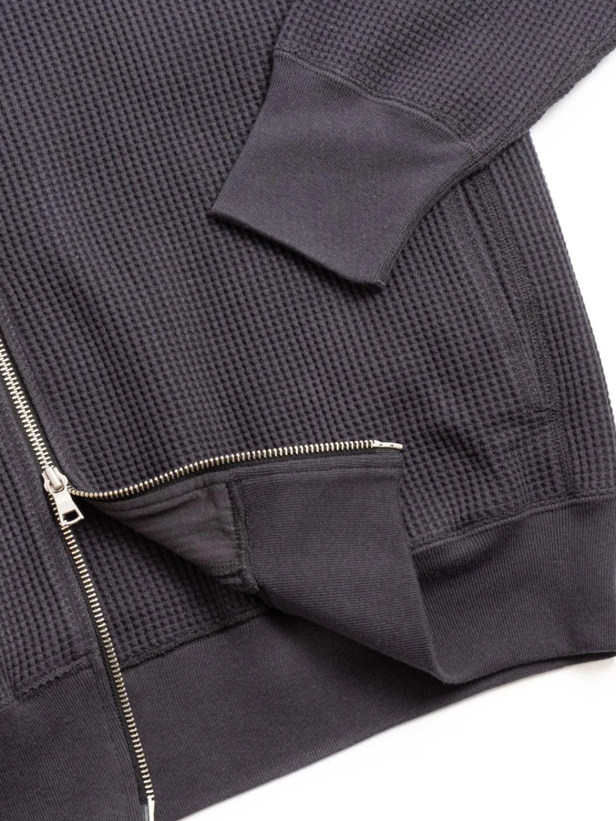 BIG WAFFLE DRIVERS ZIP CARDIGAN INK | *A Vontade Outlet
