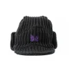 BIRD SHOOTING CAP MERINO WOOL BLACK | Needles Fashion