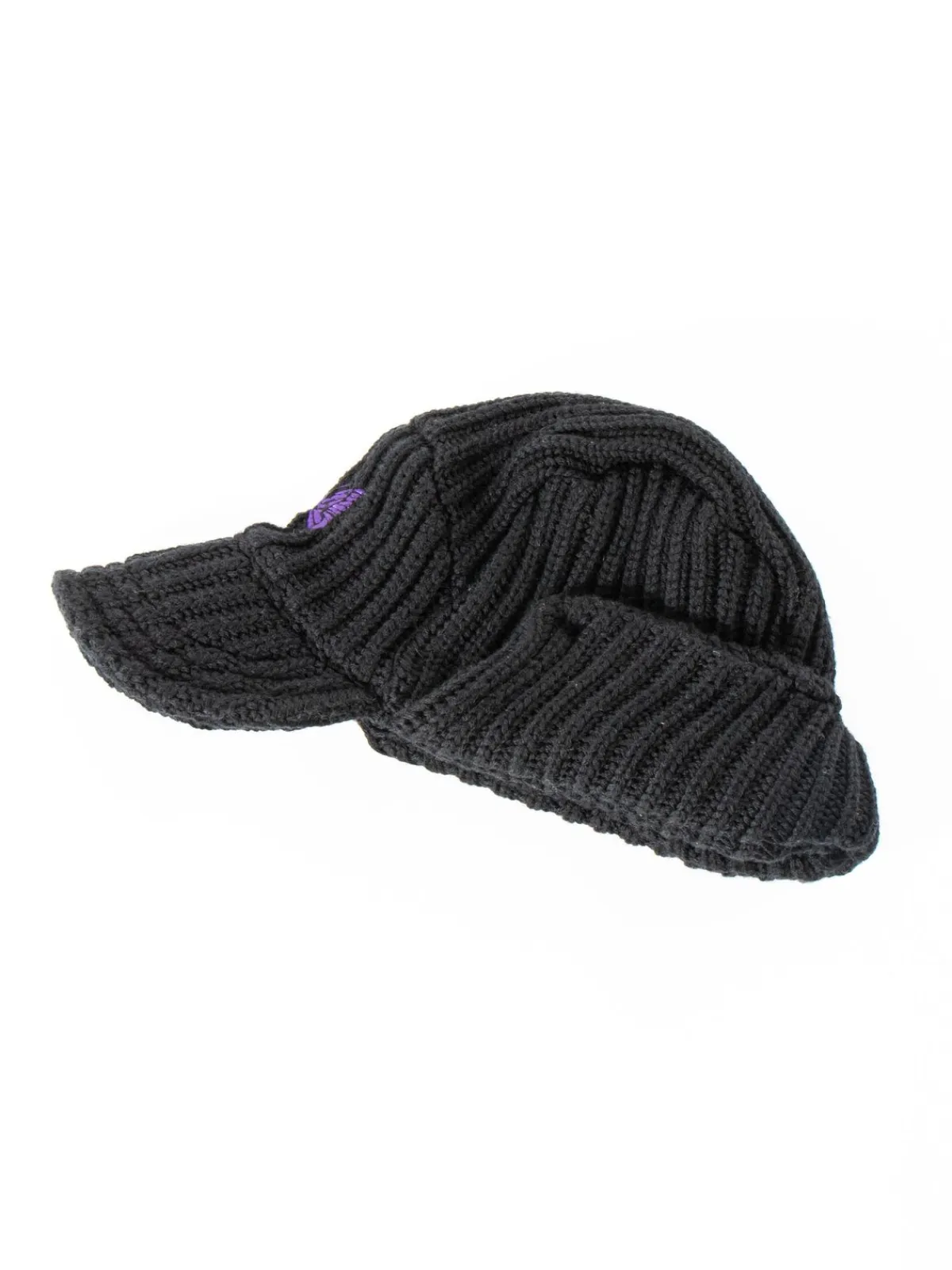 BIRD SHOOTING CAP MERINO WOOL BLACK | Needles Fashion