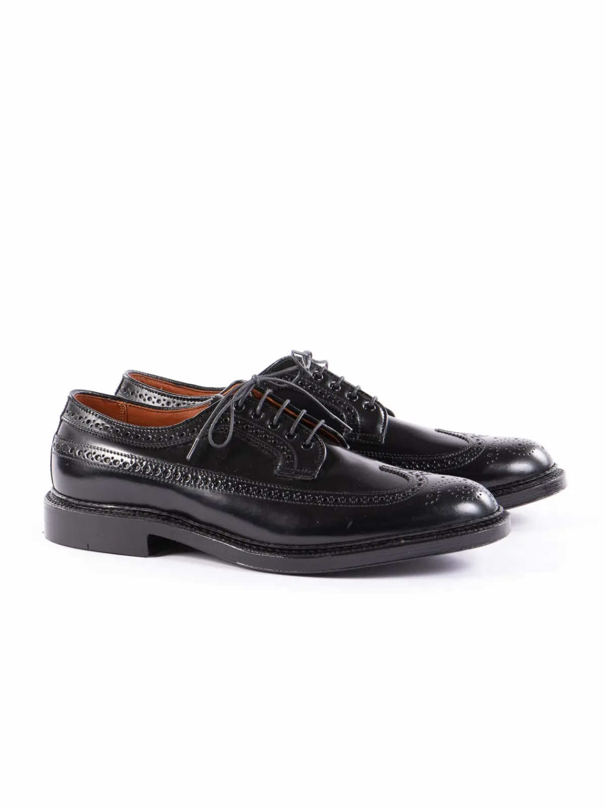 Black Cordovan Long Wing Blucher | Alden for The Bureau Cheap