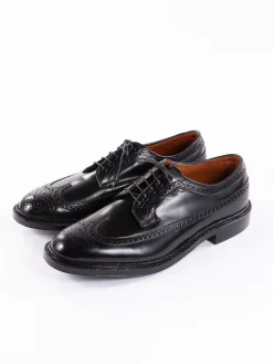 Black Cordovan Long Wing Blucher | Alden for The Bureau Cheap