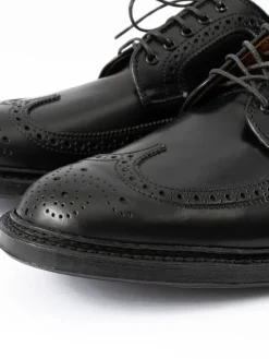 BLACK CORDOVAN LONG WING BLUCHER COMMANDO SOLE | Alden for The Bureau Online