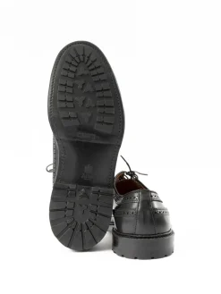 BLACK CORDOVAN LONG WING BLUCHER COMMANDO SOLE | Alden for The Bureau Online