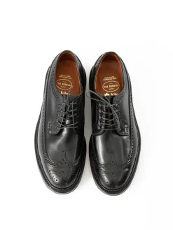 BLACK CORDOVAN LONG WING BLUCHER COMMANDO SOLE | Alden for The Bureau Online