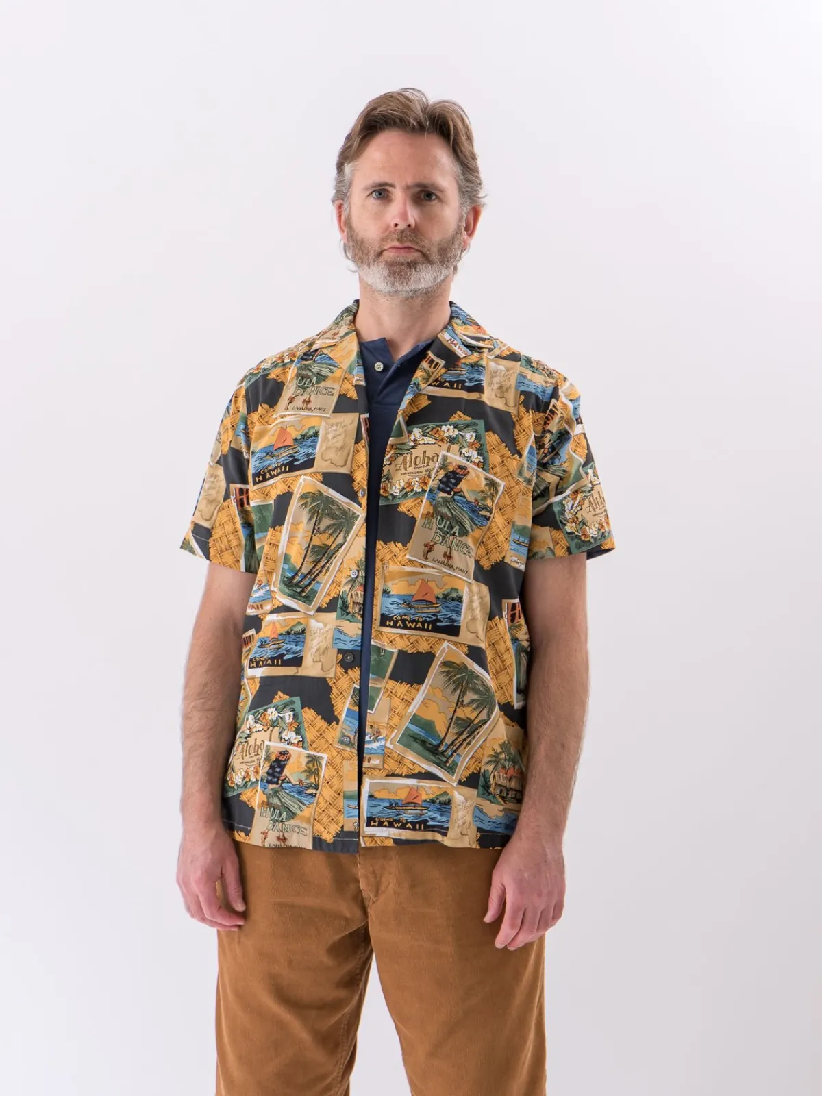 Black Greetings From Hawaii Rayon Camp Shirt | Reyn Spooner For The Bureau Best