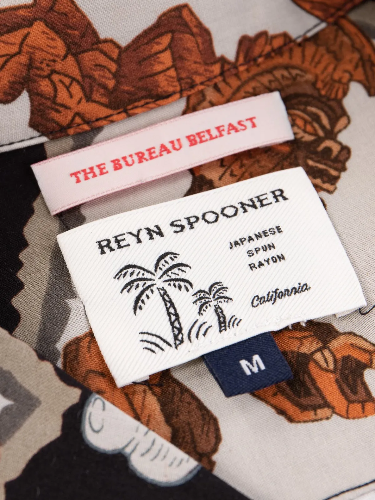 Black Hawaiian Tikis Rayon Camp Shirt | Reyn Spooner For The Bureau Flash Sale