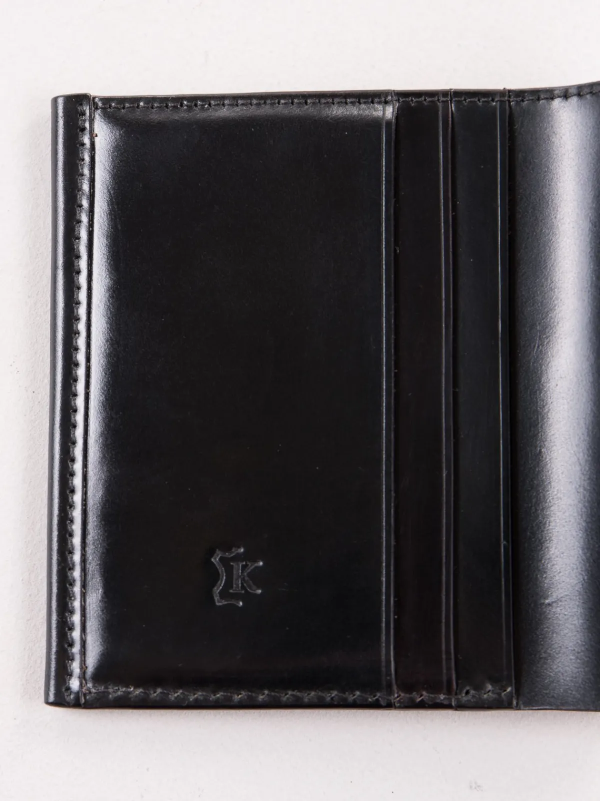 Black Horween Cordovan 3–3 Wallet | KREIS Best Sale