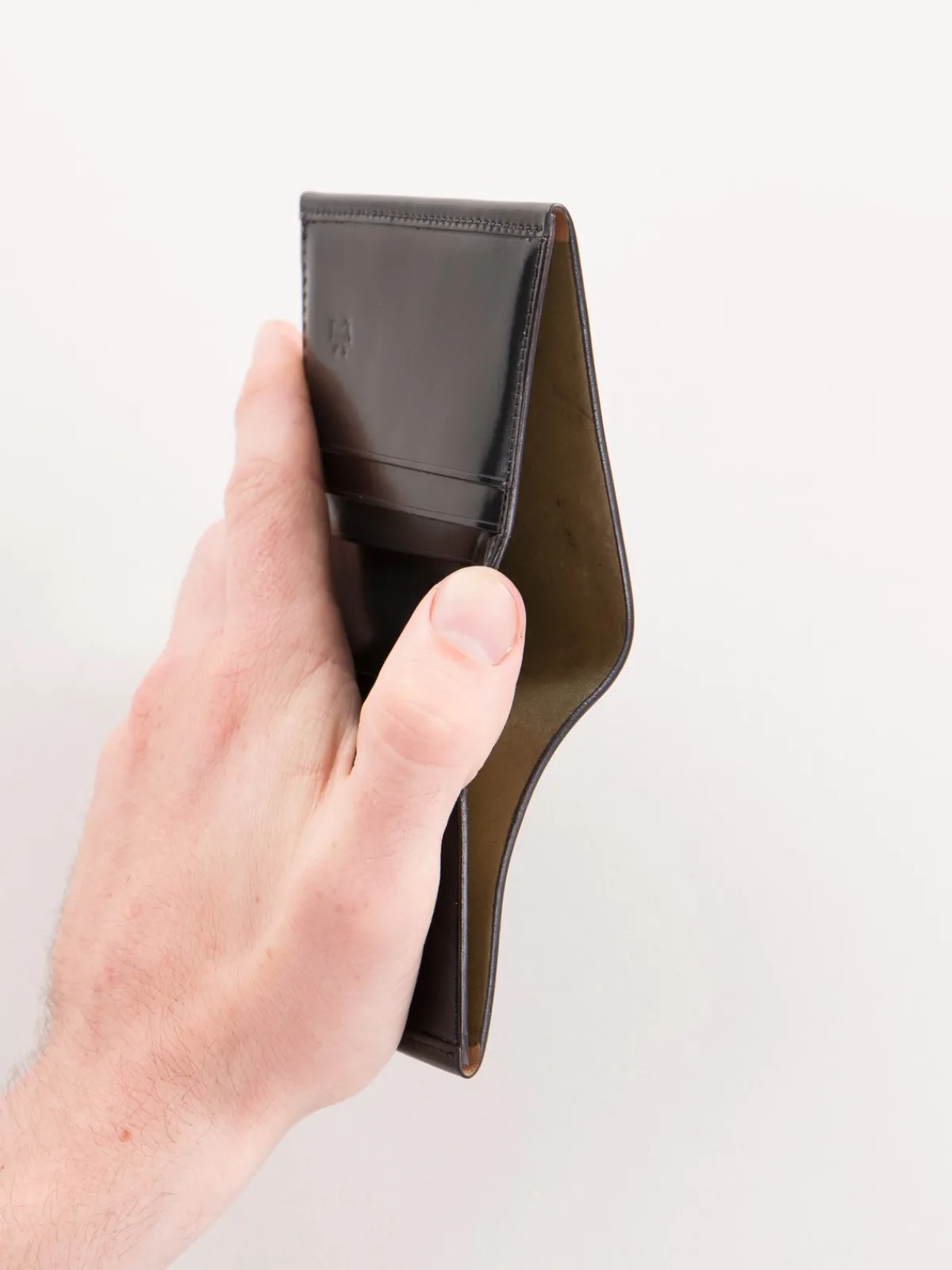 Black Horween Cordovan 3–3 Wallet | KREIS Best Sale