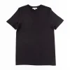Black 1950SEA Sea Island Cotton Crew Neck Tee | Merz B. Schwanen Discount