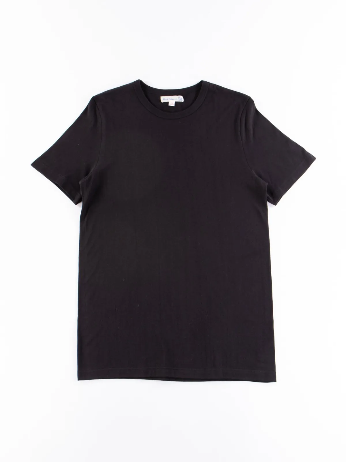 Black 1950SEA Sea Island Cotton Crew Neck Tee | Merz B. Schwanen Discount
