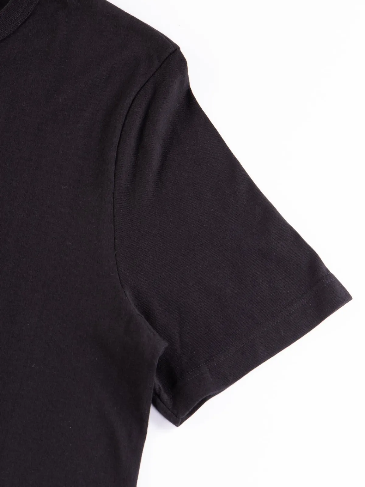 Black 1950SEA Sea Island Cotton Crew Neck Tee | Merz B. Schwanen Discount