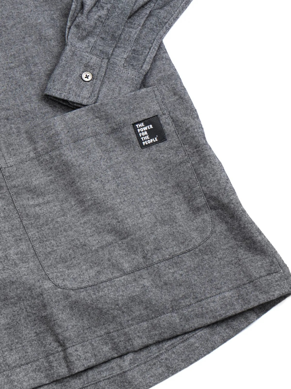 BOOKER ZIP SMOCK SHIRT GRAPHITE | The Bureau Belfast Clearance