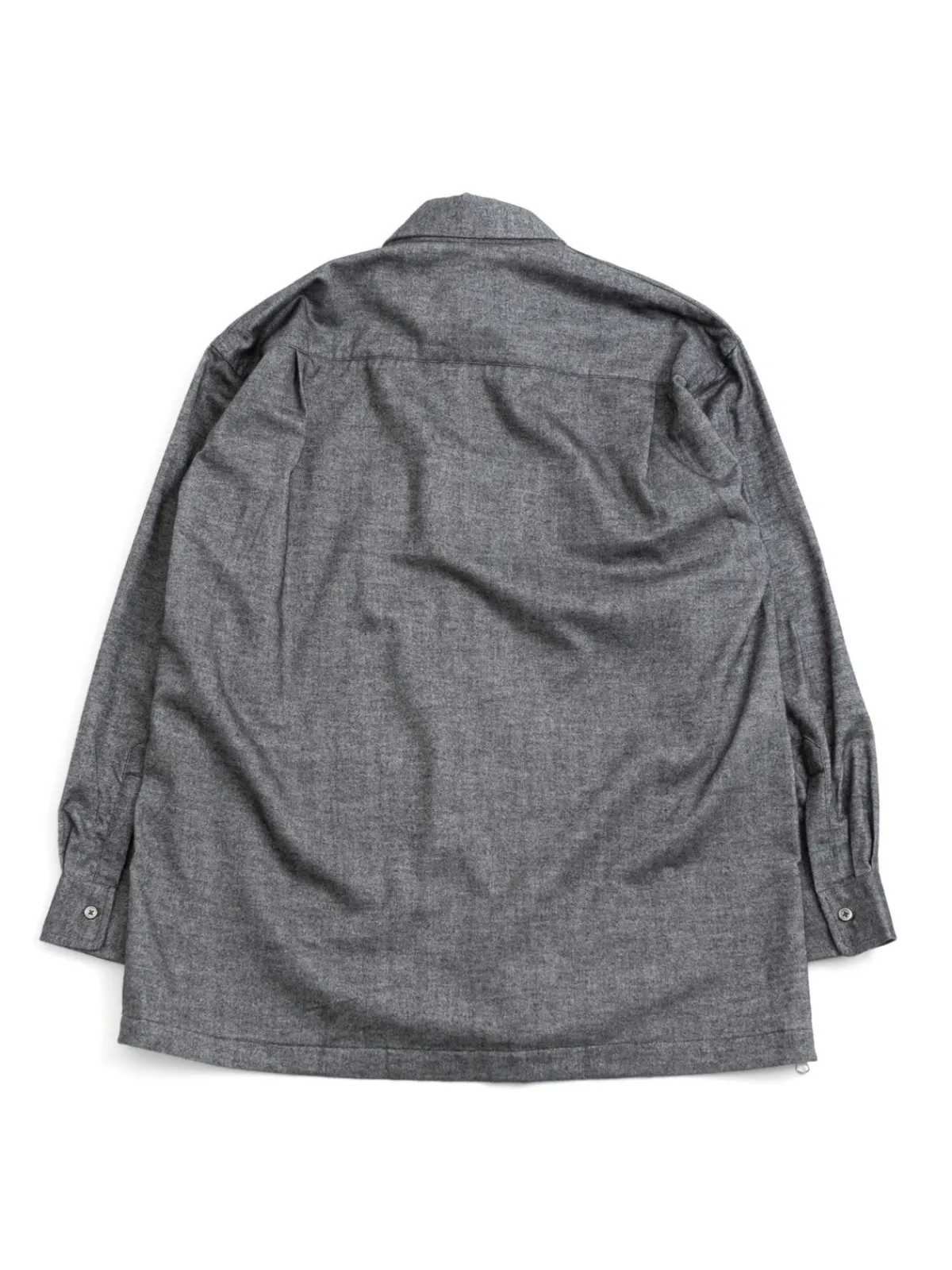 BOOKER ZIP SMOCK SHIRT GRAPHITE | The Bureau Belfast Clearance