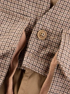Brown Wool Poly Gunclub Check Long Fowl Vest | Engineered Garments Hot