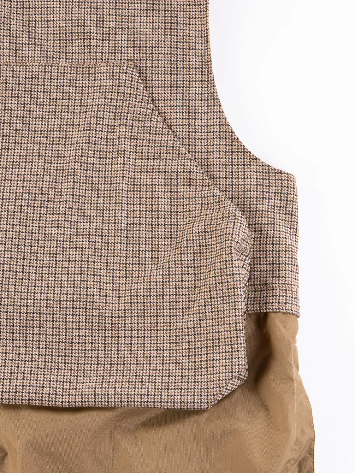 Brown Wool Poly Gunclub Check Long Fowl Vest | Engineered Garments Hot