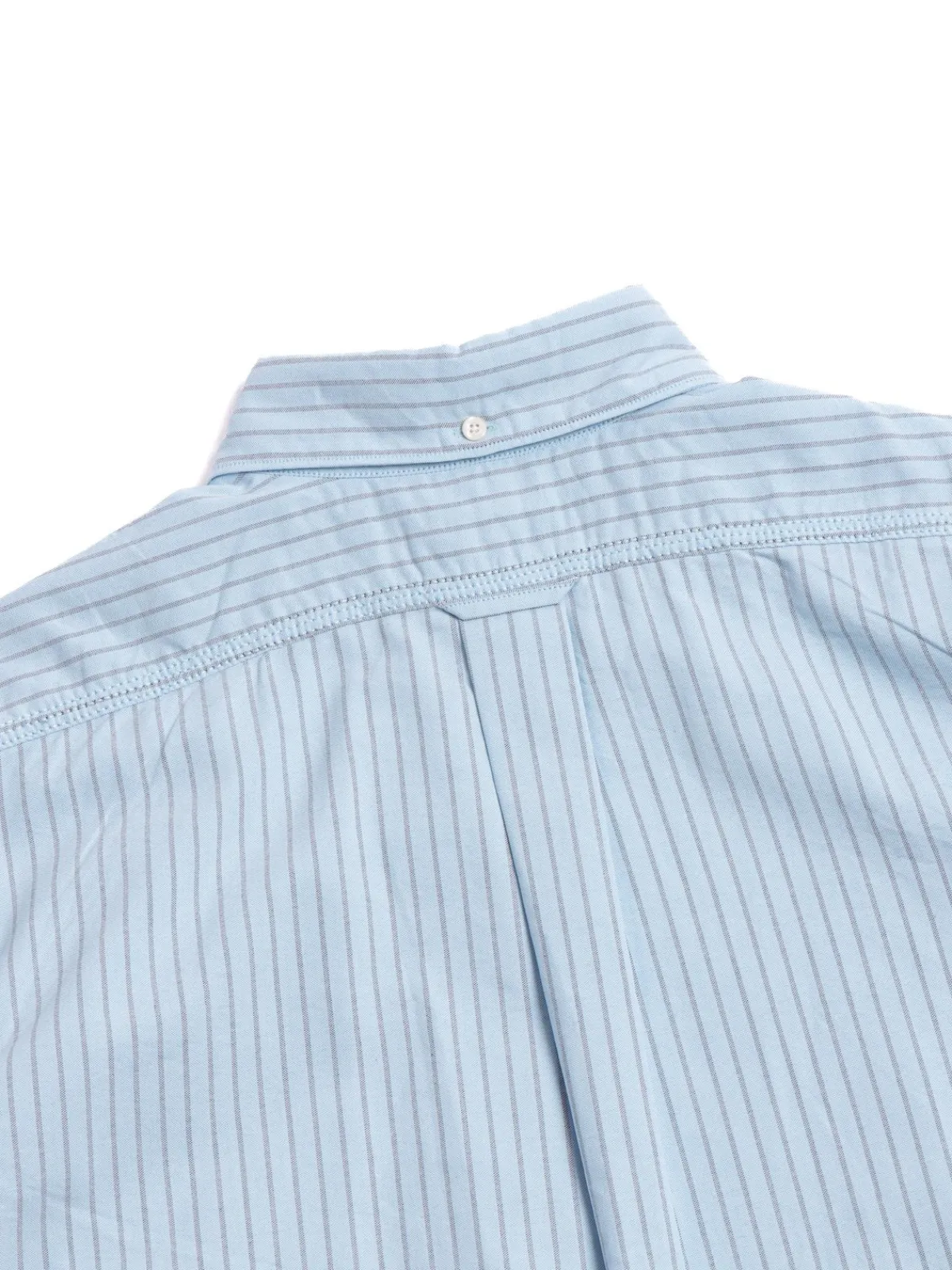 BUTTON DOWN STRIPE WIND SHIRT SAX | Nanamica Clearance