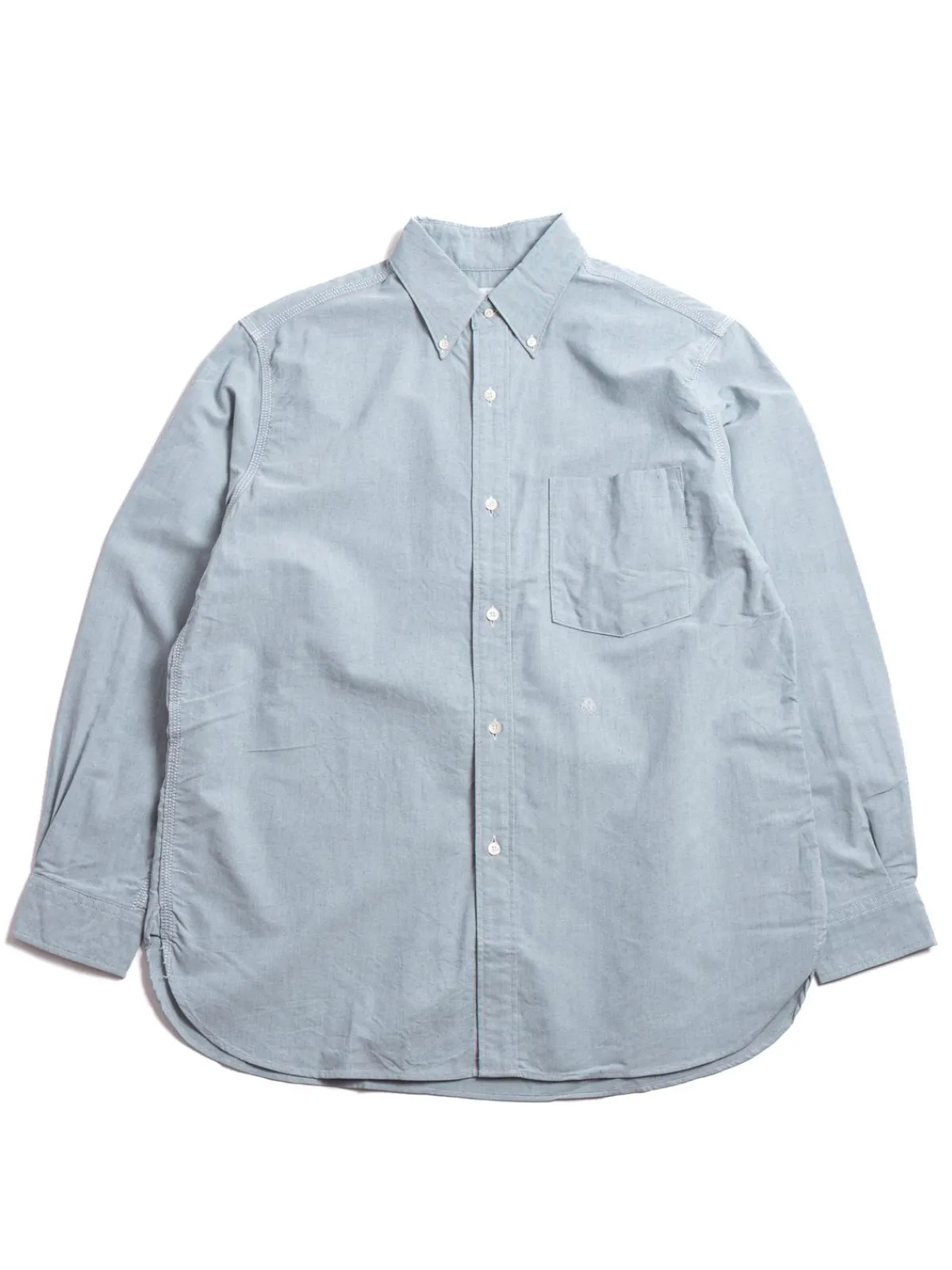 BUTTON DOWN WIND SHIRT GRAYISH NAVY | Nanamica Cheap