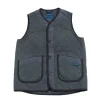 BUTTON PLACKET GILET CHARCOAL | Lavenham Best Sale