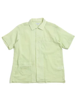 CAMP SHIRT COTTON CREPE LIME | Engineered Garments Online
