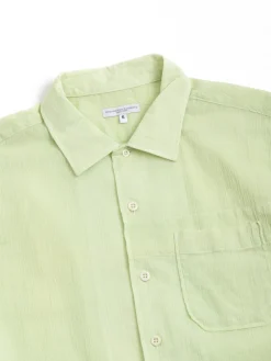 CAMP SHIRT COTTON CREPE LIME | Engineered Garments Online