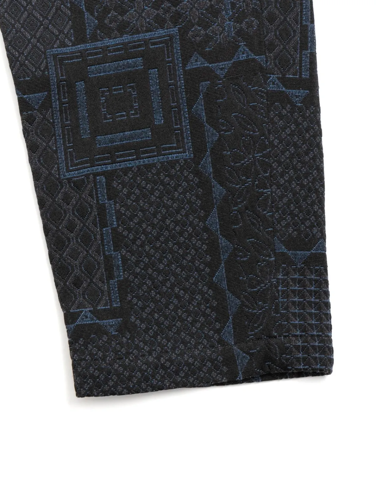 CARLYLE PANT BLACK NAVY CP GEO JACQUARD | Engineered Garments Best