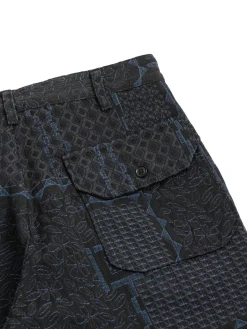 CARLYLE PANT BLACK NAVY CP GEO JACQUARD | Engineered Garments Best