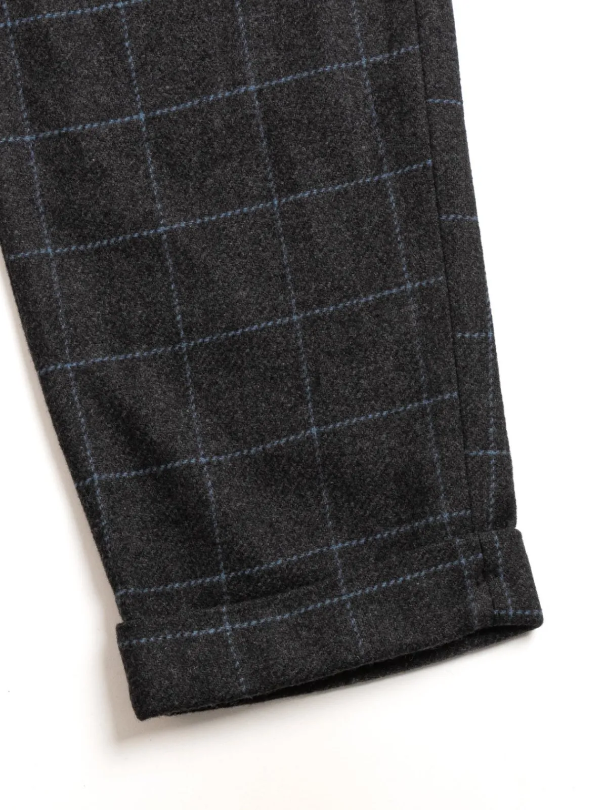 CARLYLE PANT CHARCOAL LT. BLUE WOOL POLY WINDOWPANE | Engineered Garments Cheap