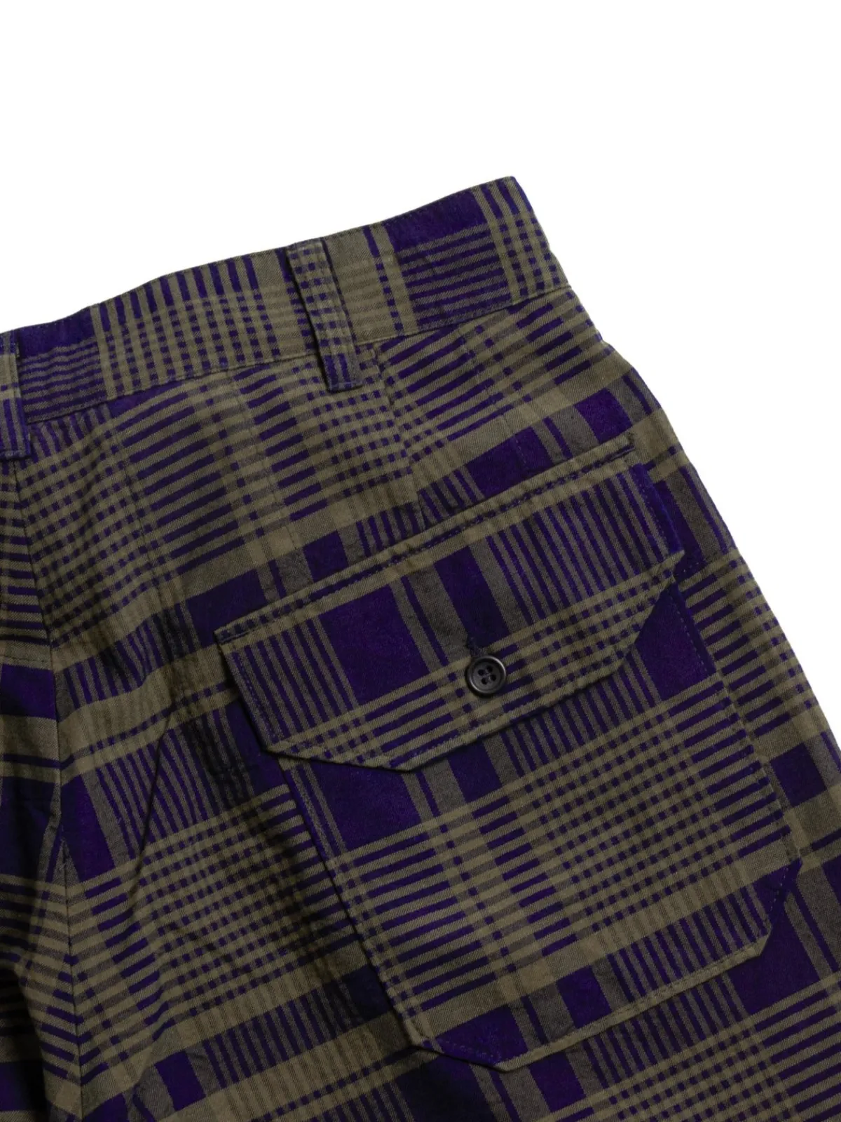 CARLYLE PANT NAVY/OLIVE COTTON PLAID | Engineered Garments Best Sale